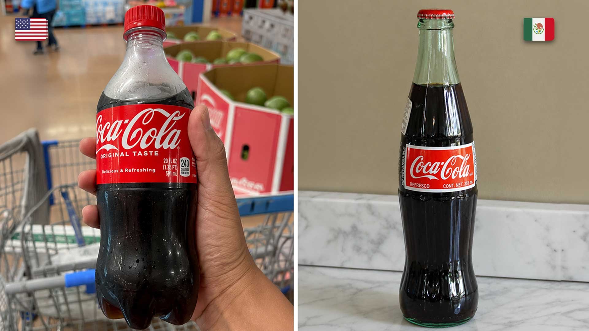 3 diferencias entre la Coca de México y la de Estados Unidos