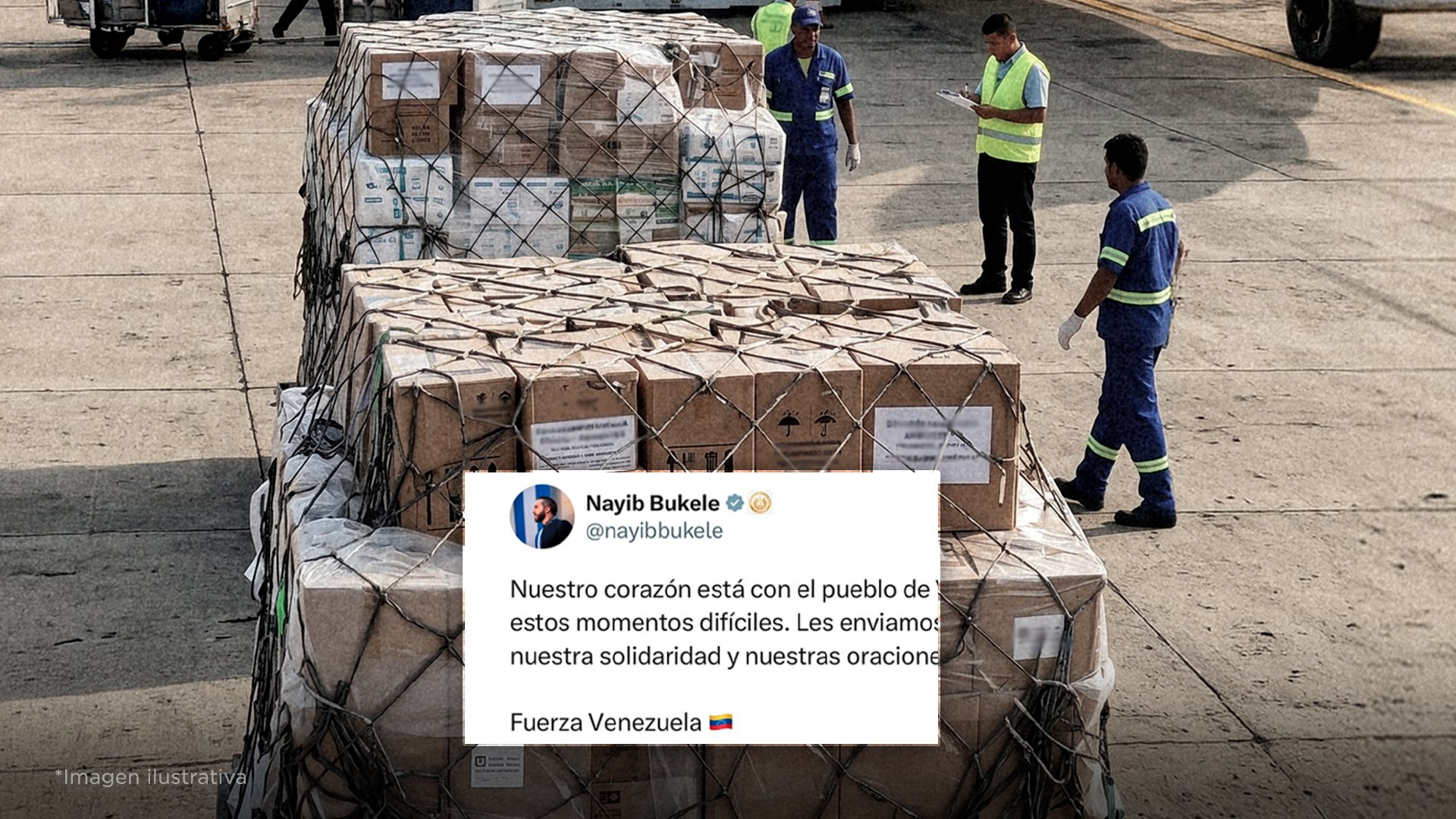 Bukele está listo para enviar ayuda urgente a Venezuela