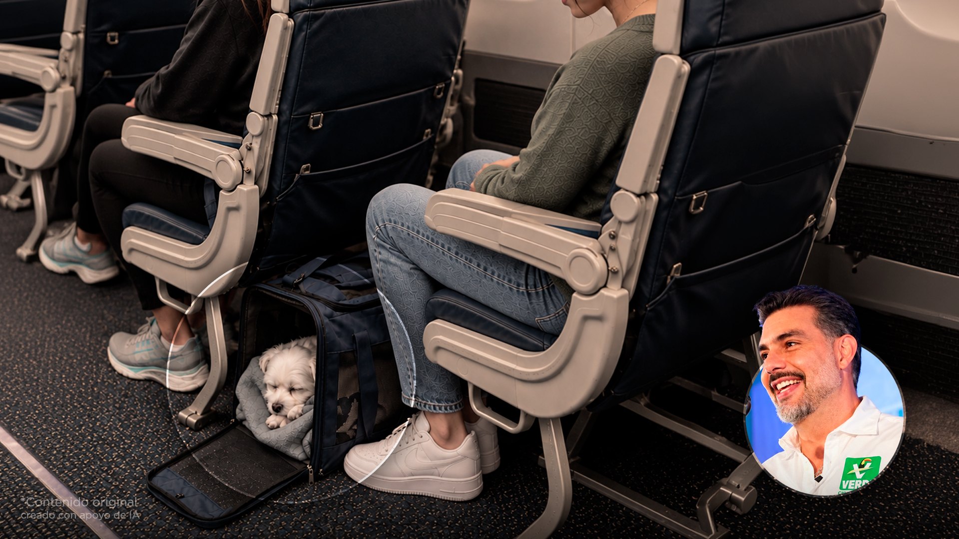 Diputado propone que las mascotas puedan viajar arriba del avión con su familia, no como equipaje. ¿Estás a favor de esta propuesta?