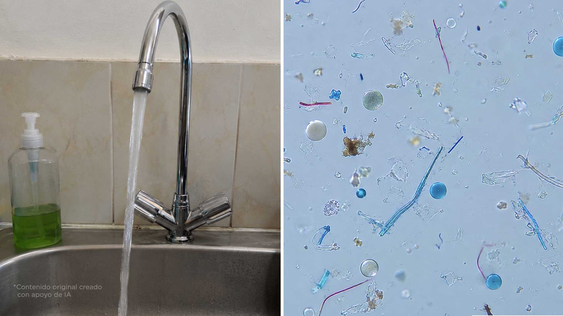 El agua que llega a tu casa ya trae microplásticos
