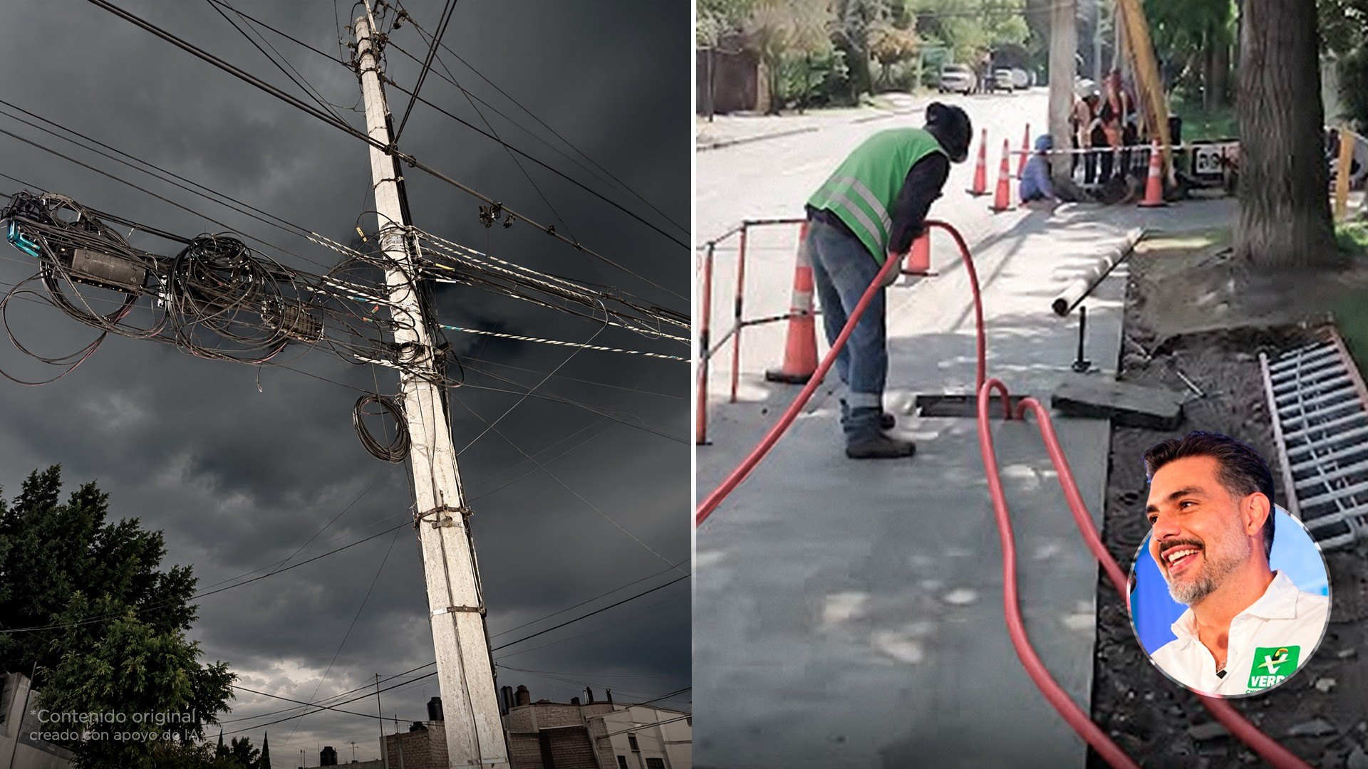 El diputado Chucho Sesma propone meter los cables de luz bajo tierra para que ya no se vaya la luz con cada lluvia. ¿Estás de acuerdo?