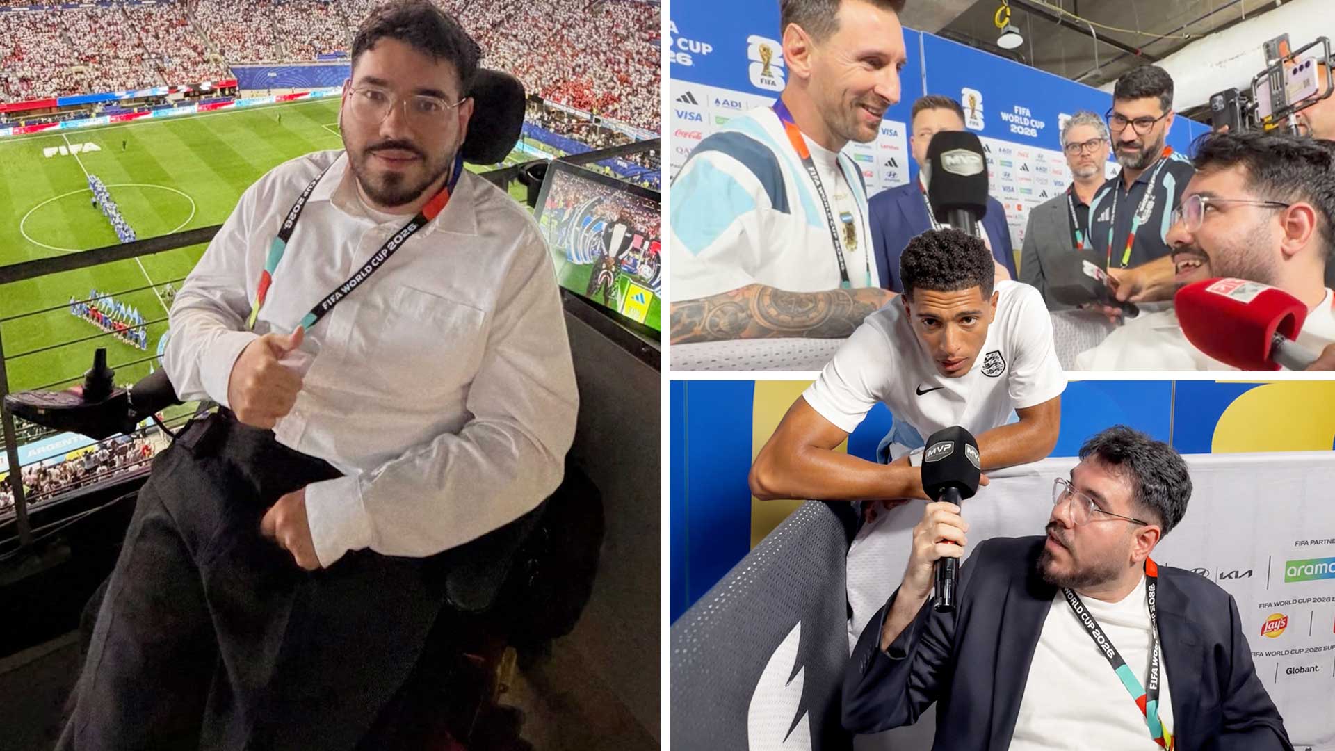 El mejor periodista del Mundial es venezolano y usa silla de ruedas