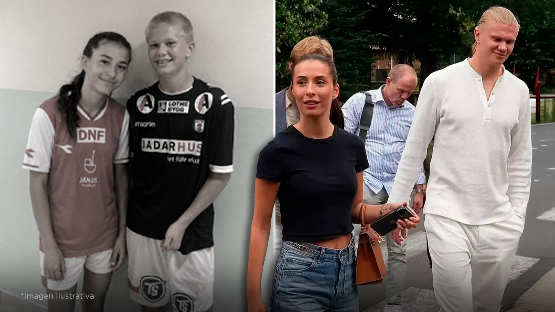 La historia de amor de Haaland es más romántica que la de Romeo y Julieta