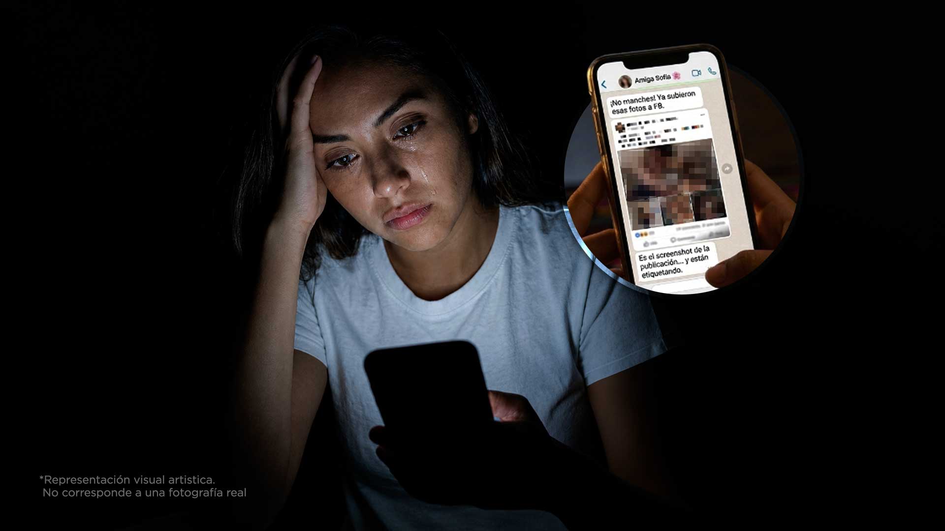 Le mandó fotos a su novio. Cuando terminaron, él se las mandó a todos
