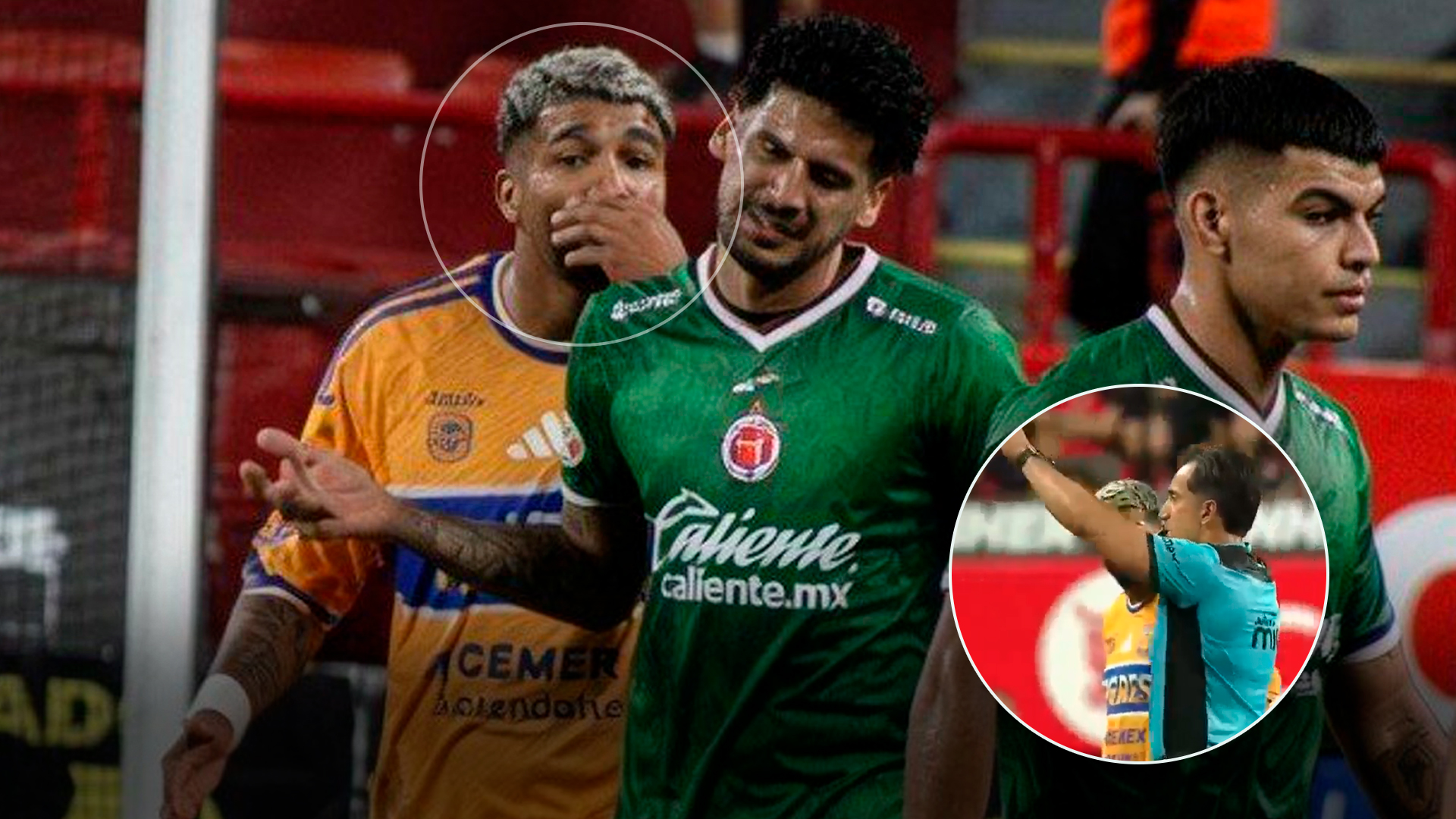 Primera roja en México por insultar tapándose la boca