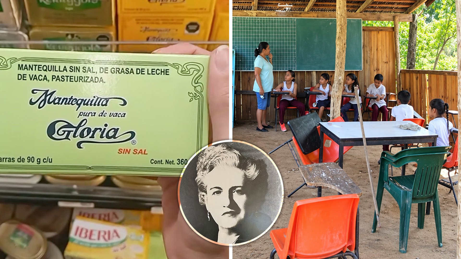 ¿Sabías que cada vez que compras mantequilla Gloria en el supermercado, le estás ayudando a pagar la escuela a un niño en México?