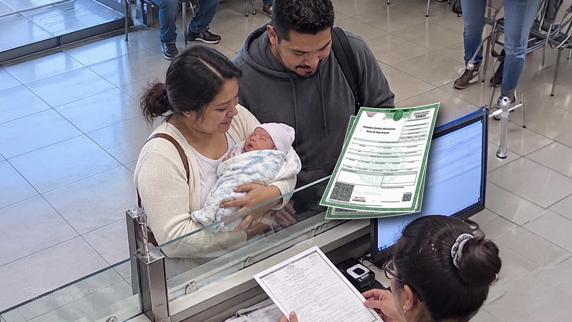 Si tu hijo nació en Estados Unidos, puede tener su acta mexicana gratis. Así se hace